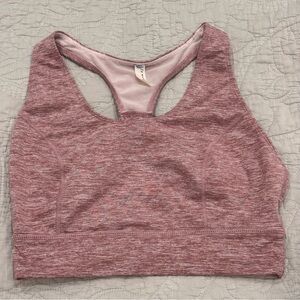 Free People Movement Strappy Back Sports Bra Pink Heather Size S